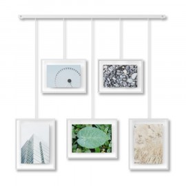 Conjunto de 5 Porta-Retratos Exhibit Branco