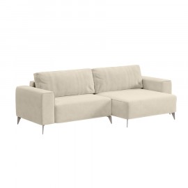 Sofá Alesso Chaise Bege