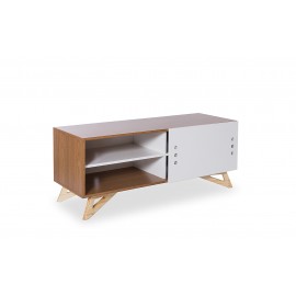Rack Itaim Com Porta de Correr Branca