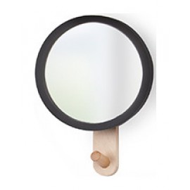 SHOWROOM - Espelho com Gancho Hub Madeira Clara