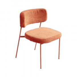 Cadeira Slim Bouclé Terracota