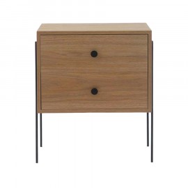 Mesa de Cabeceira 2 Gavetas Pine Dual