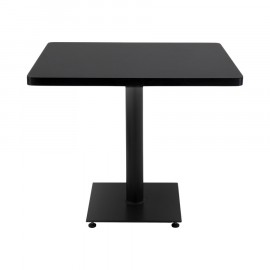 Mesa de Jantar Quadrada Flat Preta