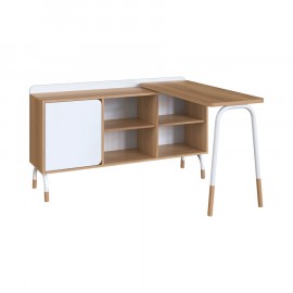 Mesa Giratória com Balcão Verge Hanover e Branco