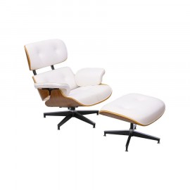 Poltrona e Puff Charles Eames