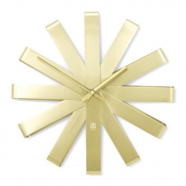 Relógio de Parede Ribbon Dourado
