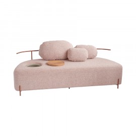 Sofá Lajedo Quartzo com Base Terracota